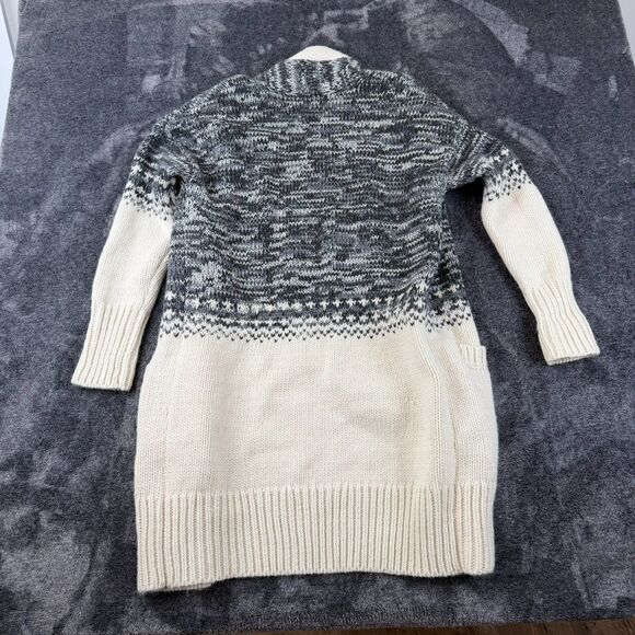 Banana Republic Chunky Knit Wool Alpaca Cardigan Long Italian Yarn S NWT - Picture 9 of 12